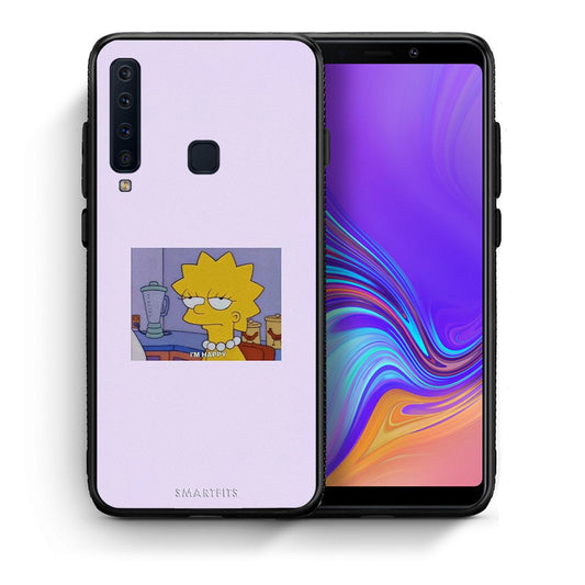 Θήκη Samsung A9 So Happy από τη Smartfits με σχέδιο στο πίσω μέρος και μαύρο περίβλημα | Samsung A9 So Happy case with colorful back and black bezels