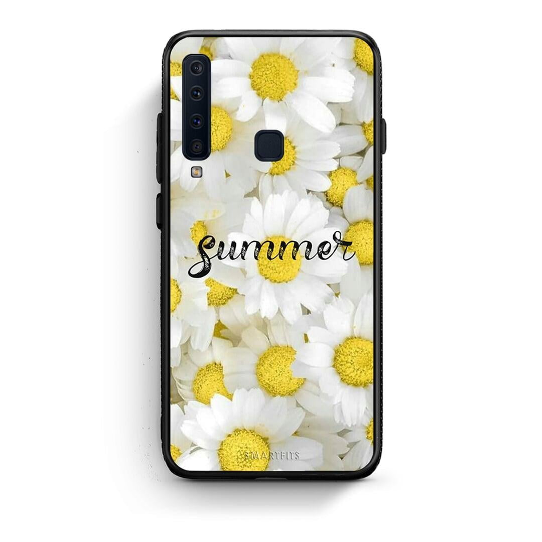 samsung a9 Summer Daisies Θήκη από τη Smartfits με σχέδιο στο πίσω μέρος και μαύρο περίβλημα | Smartphone case with colorful back and black bezels by Smartfits