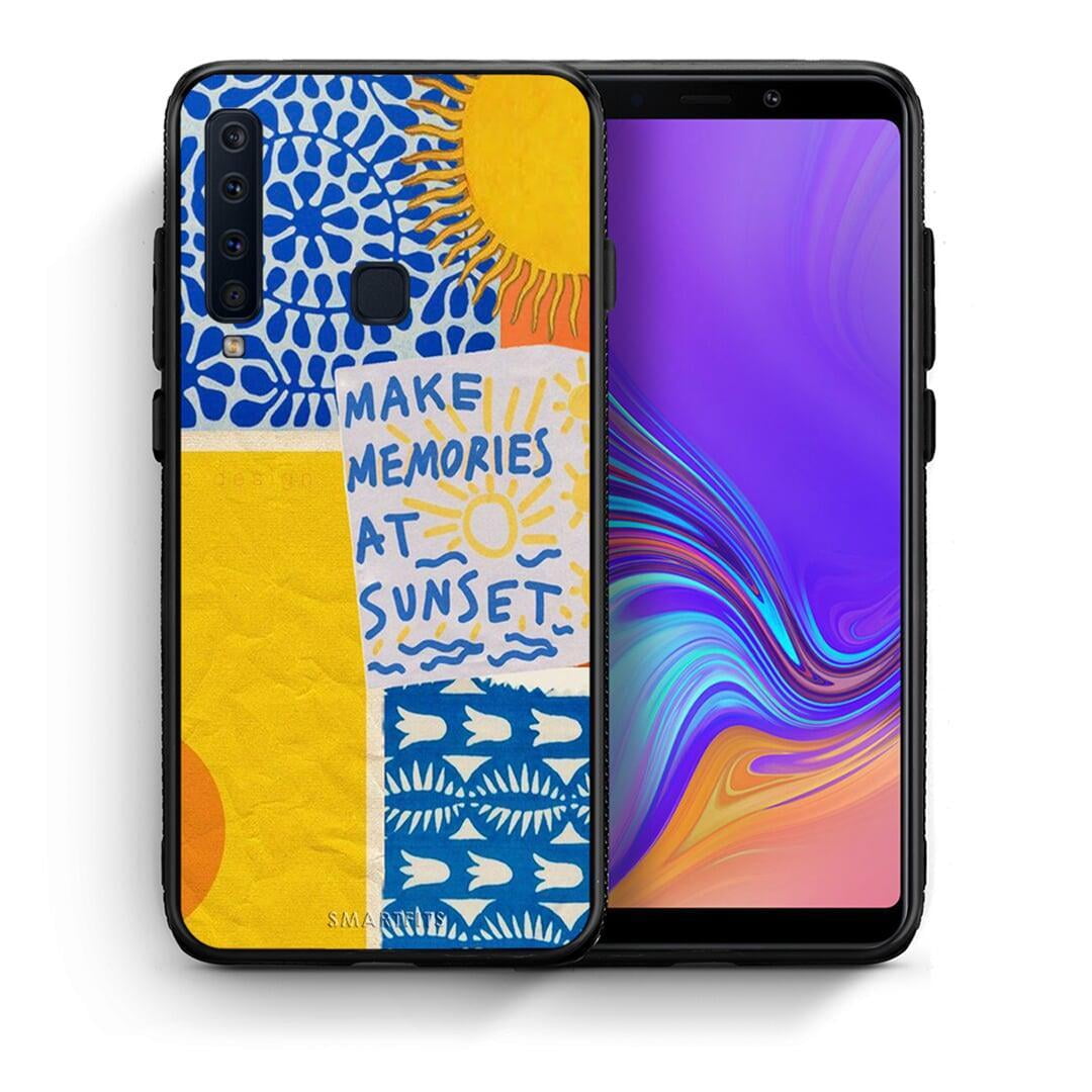Θήκη Samsung A9 Sunset Memories από τη Smartfits με σχέδιο στο πίσω μέρος και μαύρο περίβλημα | Samsung A9 Sunset Memories case with colorful back and black bezels