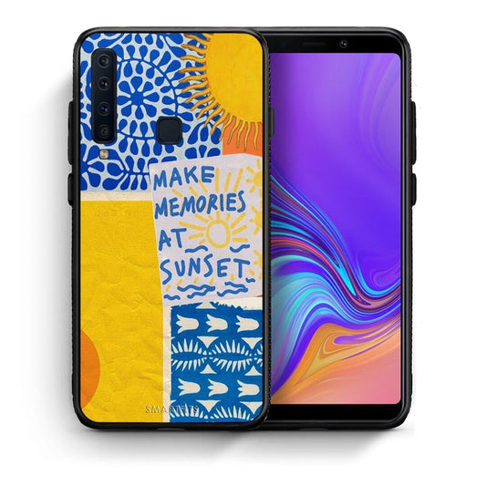 Θήκη Samsung A9 Sunset Memories από τη Smartfits με σχέδιο στο πίσω μέρος και μαύρο περίβλημα | Samsung A9 Sunset Memories case with colorful back and black bezels