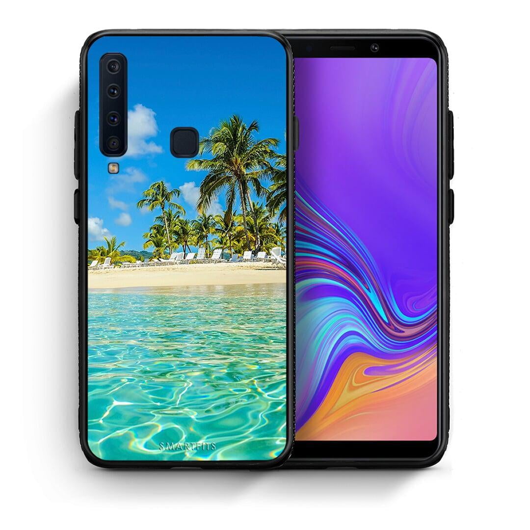 Θήκη Samsung A9 Tropical Vibes από τη Smartfits με σχέδιο στο πίσω μέρος και μαύρο περίβλημα | Samsung A9 Tropical Vibes case with colorful back and black bezels