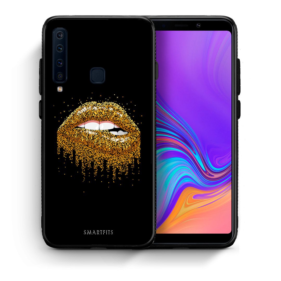 Θήκη Samsung A9 Golden Valentine από τη Smartfits με σχέδιο στο πίσω μέρος και μαύρο περίβλημα | Samsung A9 Golden Valentine case with colorful back and black bezels