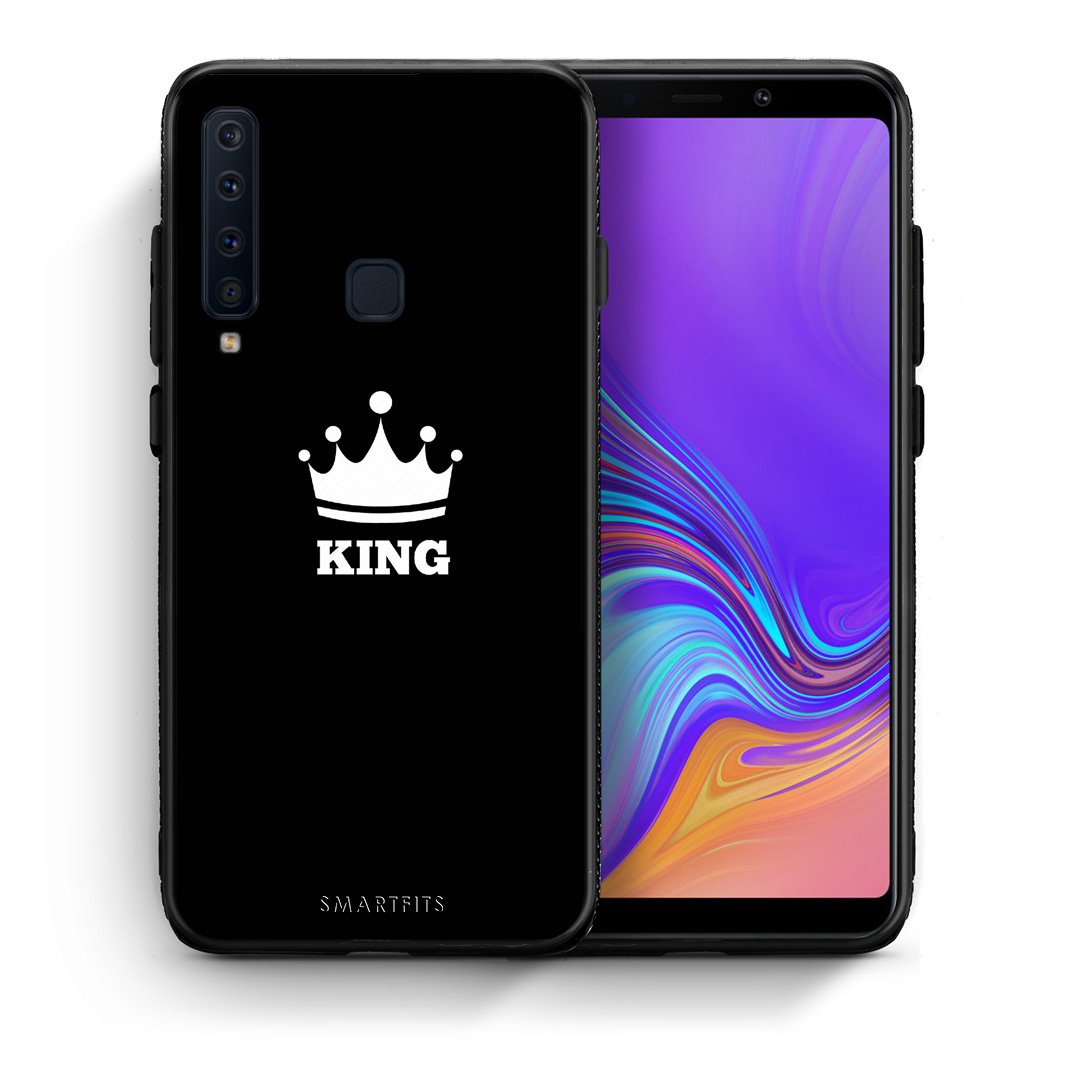 Θήκη Samsung A9 King Valentine από τη Smartfits με σχέδιο στο πίσω μέρος και μαύρο περίβλημα | Samsung A9 King Valentine case with colorful back and black bezels