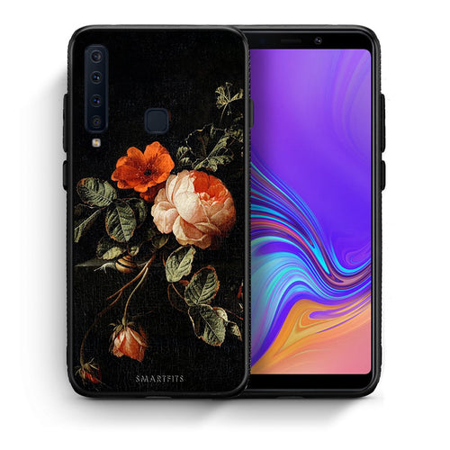 Θήκη Samsung A9 Vintage Roses από τη Smartfits με σχέδιο στο πίσω μέρος και μαύρο περίβλημα | Samsung A9 Vintage Roses case with colorful back and black bezels