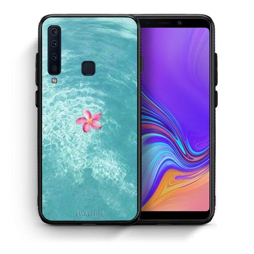 Θήκη Samsung A9 Water Flower από τη Smartfits με σχέδιο στο πίσω μέρος και μαύρο περίβλημα | Samsung A9 Water Flower case with colorful back and black bezels