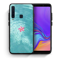 Thumbnail for Θήκη Samsung A9 Water Flower από τη Smartfits με σχέδιο στο πίσω μέρος και μαύρο περίβλημα | Samsung A9 Water Flower case with colorful back and black bezels