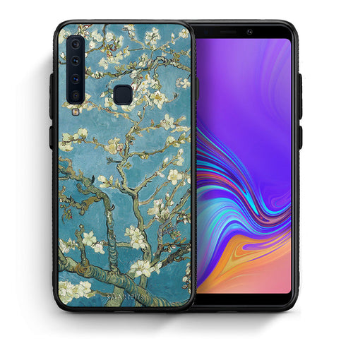Θήκη Samsung A9 White Blossoms από τη Smartfits με σχέδιο στο πίσω μέρος και μαύρο περίβλημα | Samsung A9 White Blossoms case with colorful back and black bezels