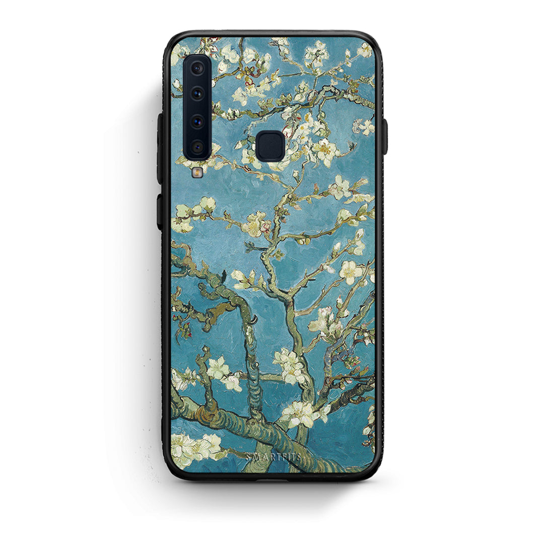samsung a9 White Blossoms θήκη από τη Smartfits με σχέδιο στο πίσω μέρος και μαύρο περίβλημα | Smartphone case with colorful back and black bezels by Smartfits