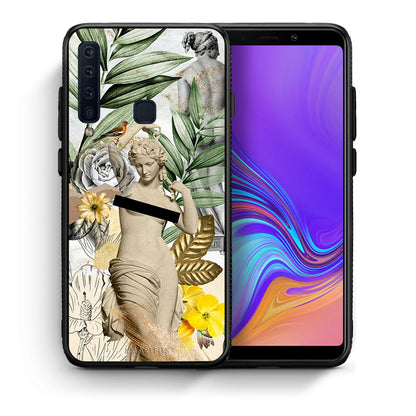 Θήκη Samsung A9 Woman Statue από τη Smartfits με σχέδιο στο πίσω μέρος και μαύρο περίβλημα | Samsung A9 Woman Statue case with colorful back and black bezels