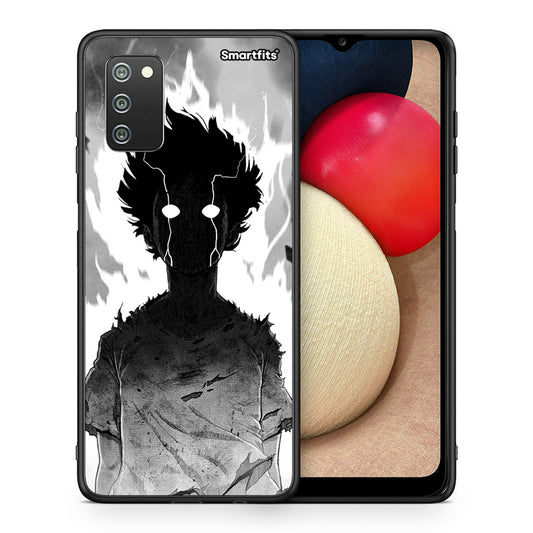 Θήκη Samsung A02s Anime Boy από τη Smartfits με σχέδιο στο πίσω μέρος και μαύρο περίβλημα | Samsung A02s Anime Boy case with colorful back and black bezels