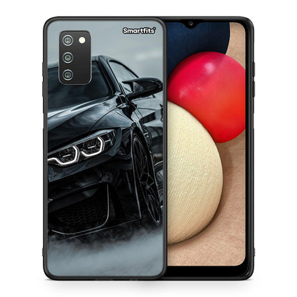 Θήκη Samsung A02s Black BMW από τη Smartfits με σχέδιο στο πίσω μέρος και μαύρο περίβλημα | Samsung A02s Black BMW case with colorful back and black bezels