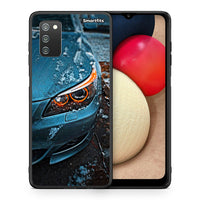 Thumbnail for Θήκη Samsung A02s Bmw E60 από τη Smartfits με σχέδιο στο πίσω μέρος και μαύρο περίβλημα | Samsung A02s Bmw E60 case with colorful back and black bezels