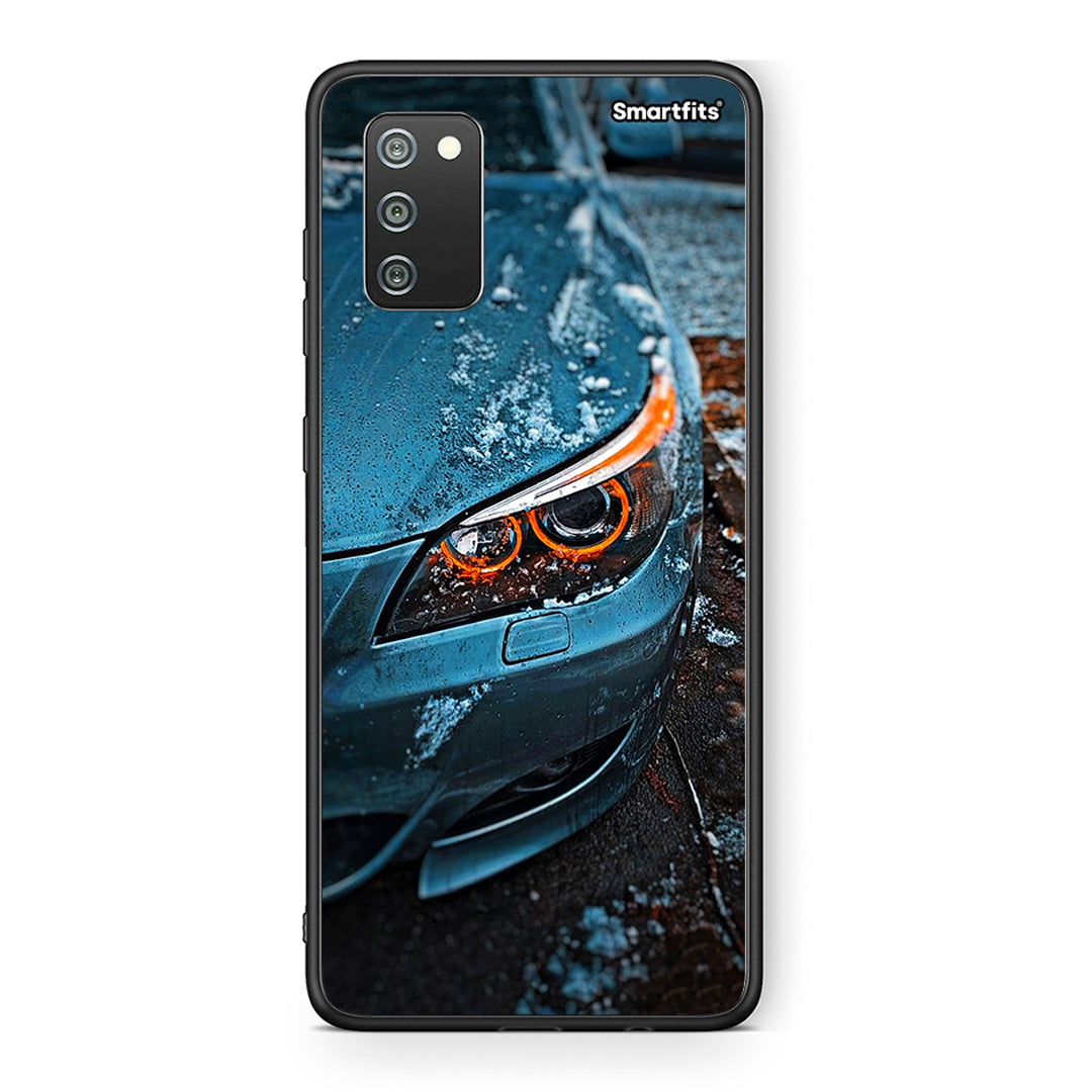 Samsung A02s Bmw E60 Θήκη από τη Smartfits με σχέδιο στο πίσω μέρος και μαύρο περίβλημα | Smartphone case with colorful back and black bezels by Smartfits