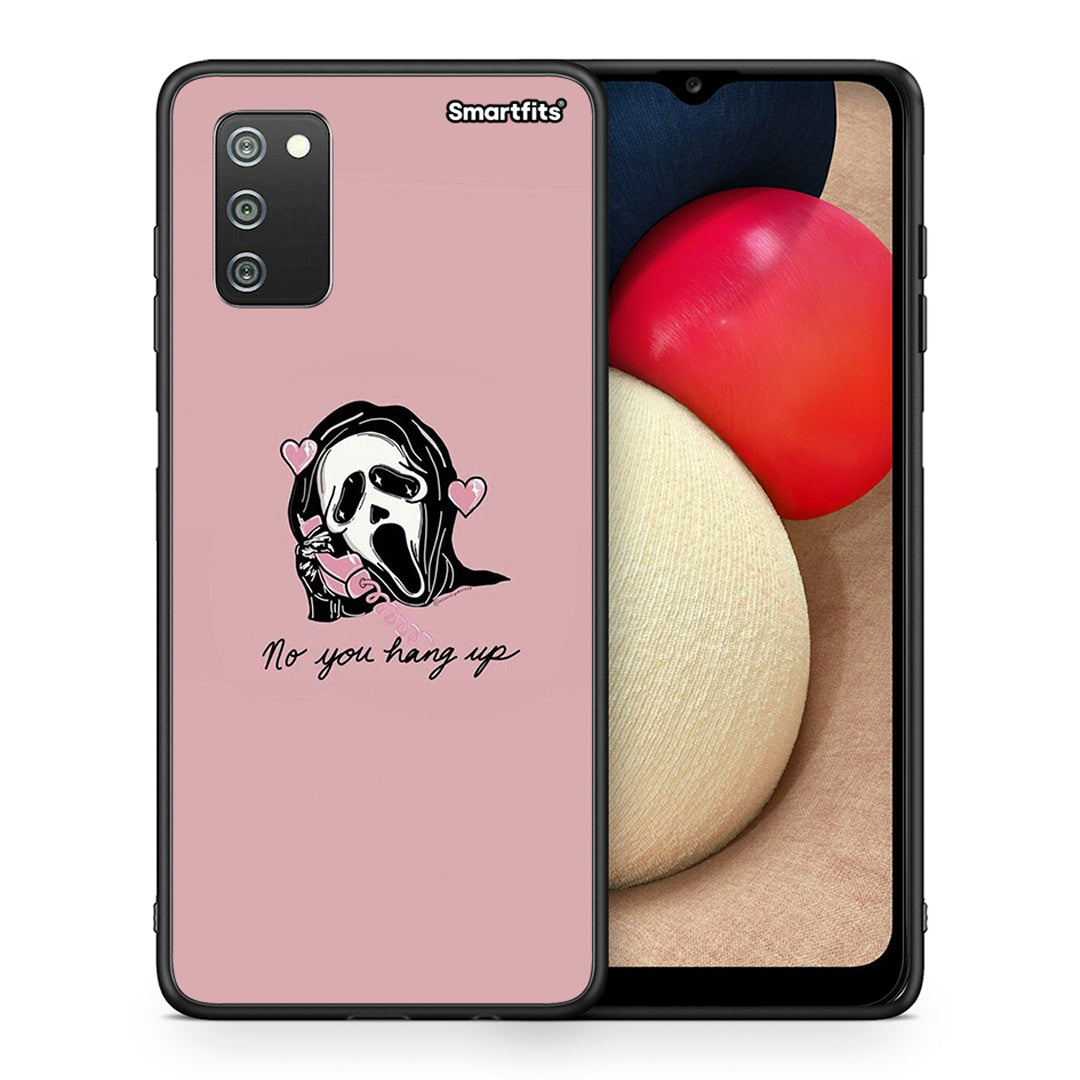 Θήκη Samsung A02s Halloween Hang Up από τη Smartfits με σχέδιο στο πίσω μέρος και μαύρο περίβλημα | Samsung A02s Halloween Hang Up case with colorful back and black bezels