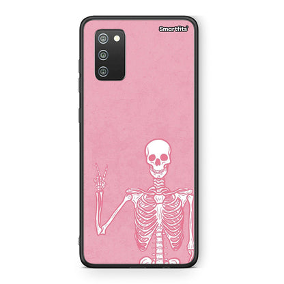 Samsung A02s Halloween Motivation Θήκη από τη Smartfits με σχέδιο στο πίσω μέρος και μαύρο περίβλημα | Smartphone case with colorful back and black bezels by Smartfits