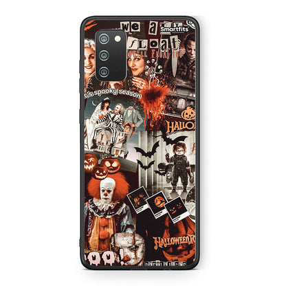 Samsung A02s Halloween Spooky Season Θήκη από τη Smartfits με σχέδιο στο πίσω μέρος και μαύρο περίβλημα | Smartphone case with colorful back and black bezels by Smartfits