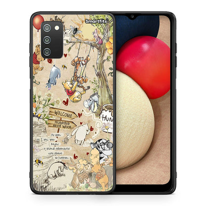 Θήκη Samsung A02s Happy Friends από τη Smartfits με σχέδιο στο πίσω μέρος και μαύρο περίβλημα | Samsung A02s Happy Friends case with colorful back and black bezels