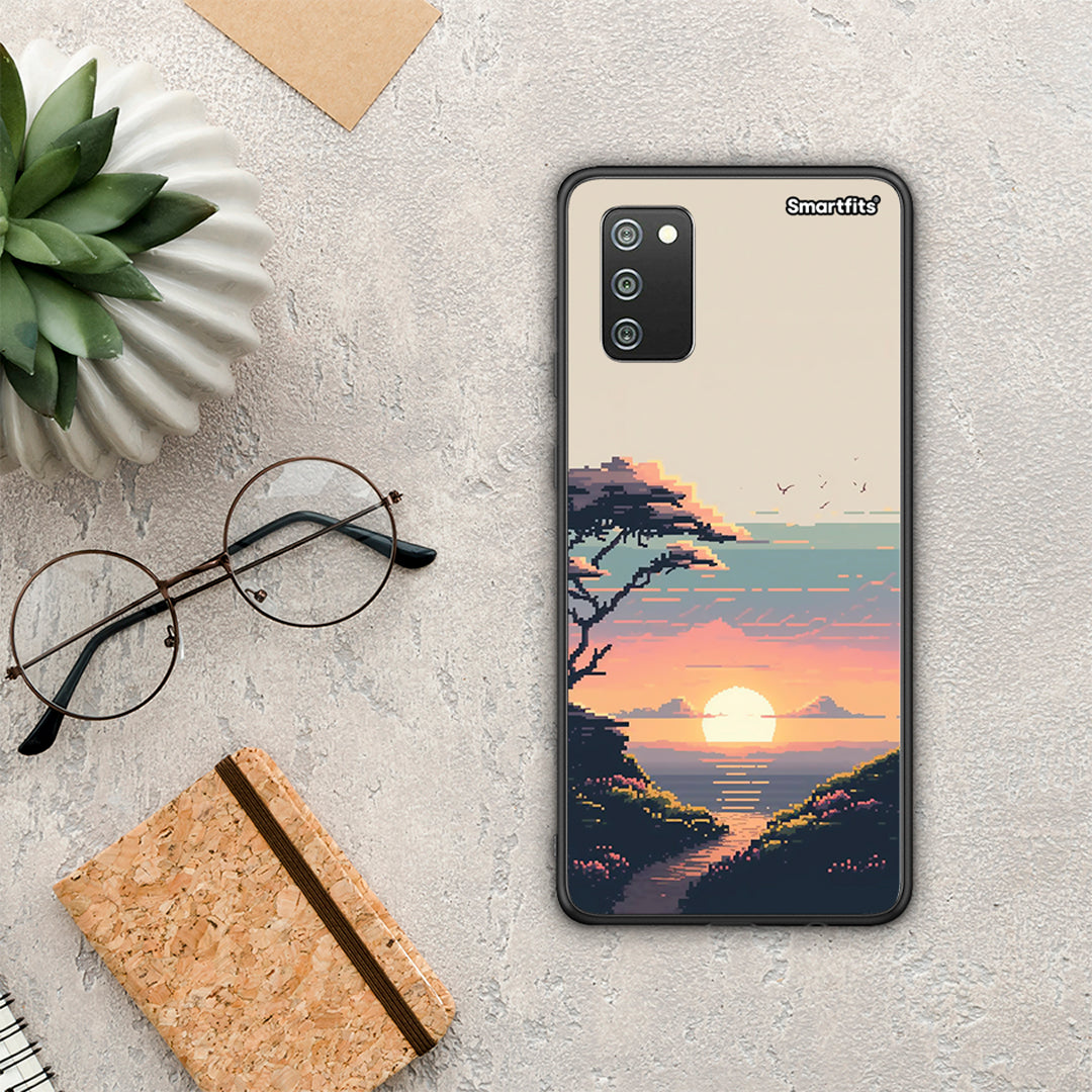 Pixel Sunset - Samsung Galaxy A02s / M02s / F02s θήκη