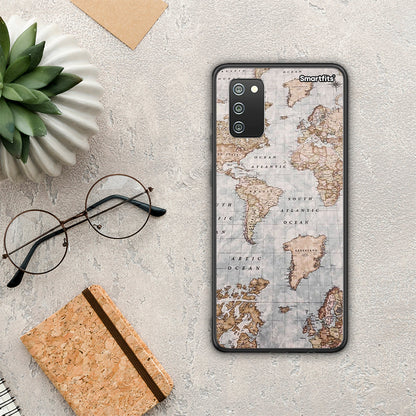 World Map - Samsung Galaxy A02s / M02s / F02s θήκη
