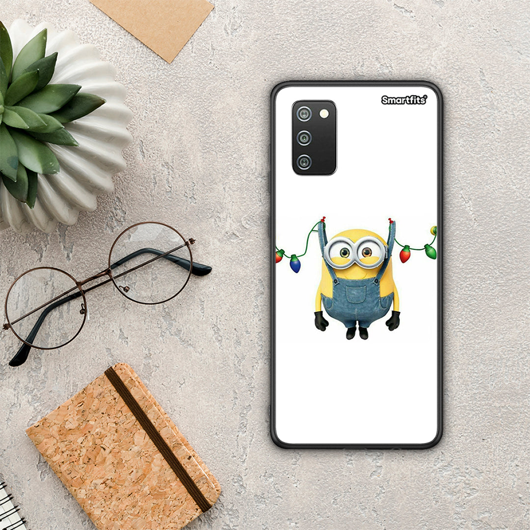 Xmas Minion Lights - Samsung Galaxy A02s / M02s / F02s θήκη