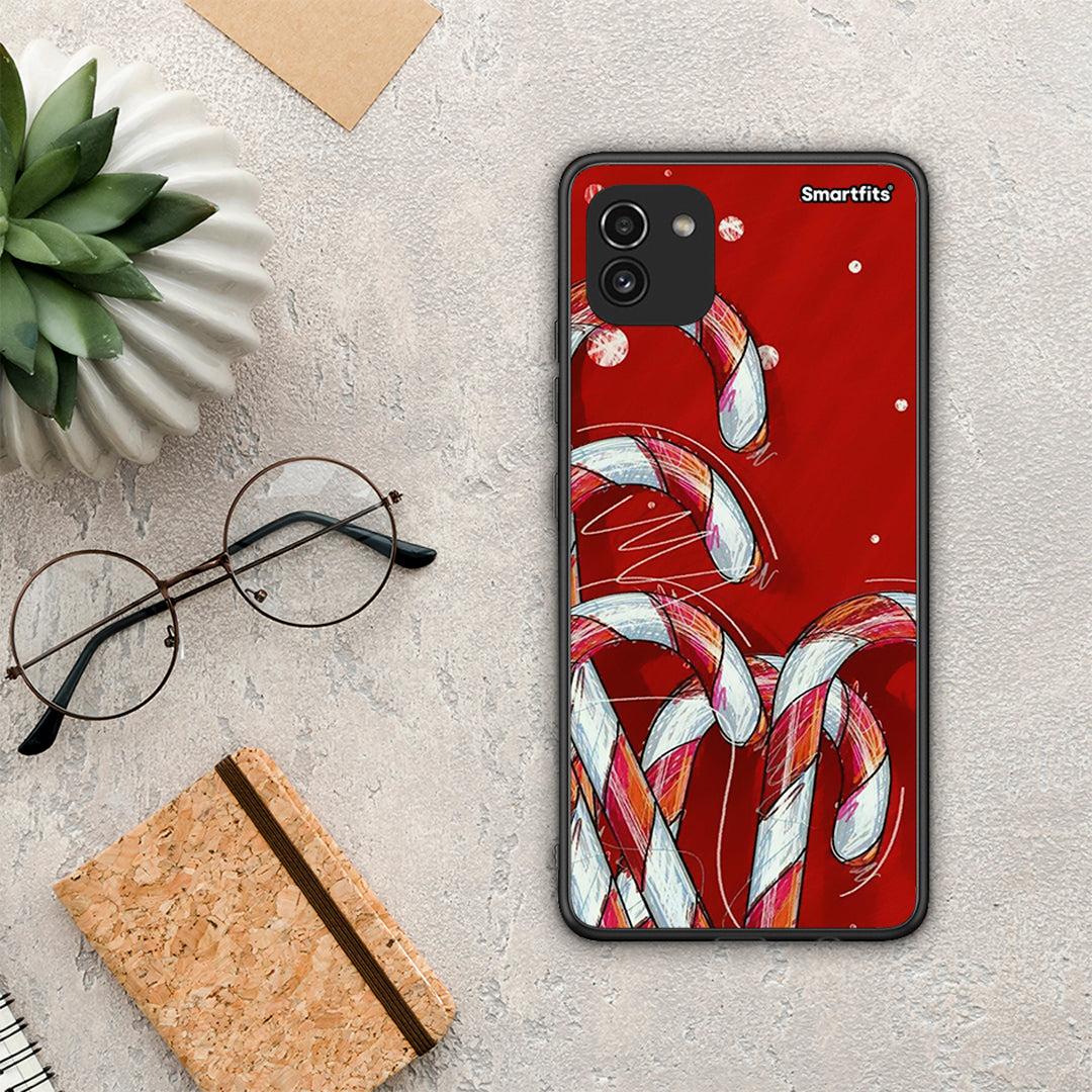 Candy Cane - Samsung Galaxy A03 θήκη