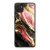 Thumbnail for Samsung A03 Glamorous Pink Marble θήκη από τη Smartfits με σχέδιο στο πίσω μέρος και μαύρο περίβλημα | Smartphone case with colorful back and black bezels by Smartfits