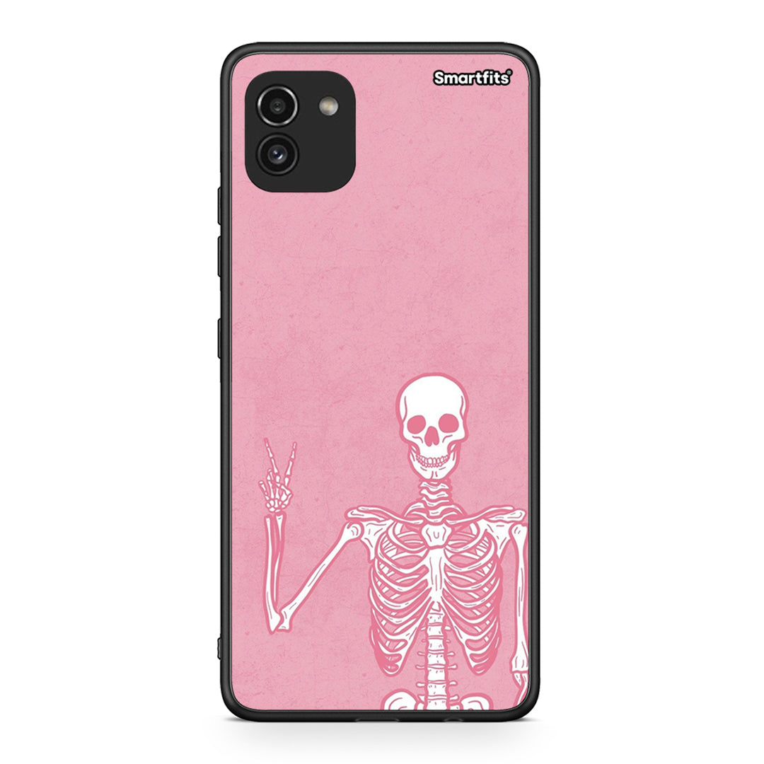Samsung A03 Halloween Motivation θήκη από τη Smartfits με σχέδιο στο πίσω μέρος και μαύρο περίβλημα | Smartphone case with colorful back and black bezels by Smartfits