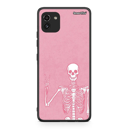 Samsung A03 Halloween Motivation θήκη από τη Smartfits με σχέδιο στο πίσω μέρος και μαύρο περίβλημα | Smartphone case with colorful back and black bezels by Smartfits