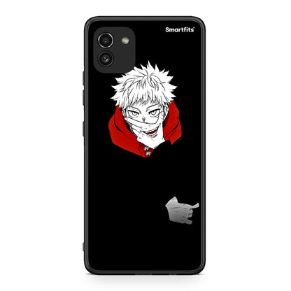 Samsung A03 Itadori Anime θήκη από τη Smartfits με σχέδιο στο πίσω μέρος και μαύρο περίβλημα | Smartphone case with colorful back and black bezels by Smartfits