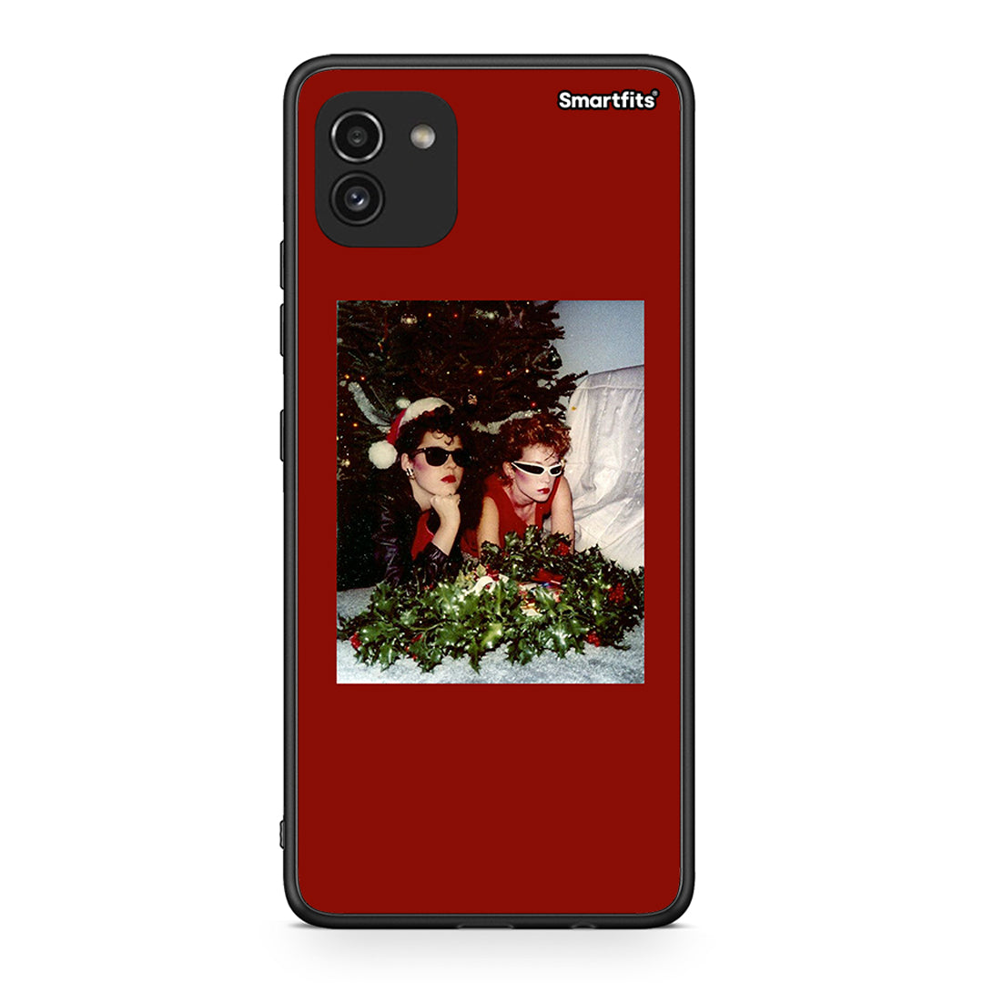 Samsung A03 Waiting For Xmas θήκη από τη Smartfits με σχέδιο στο πίσω μέρος και μαύρο περίβλημα | Smartphone case with colorful back and black bezels by Smartfits