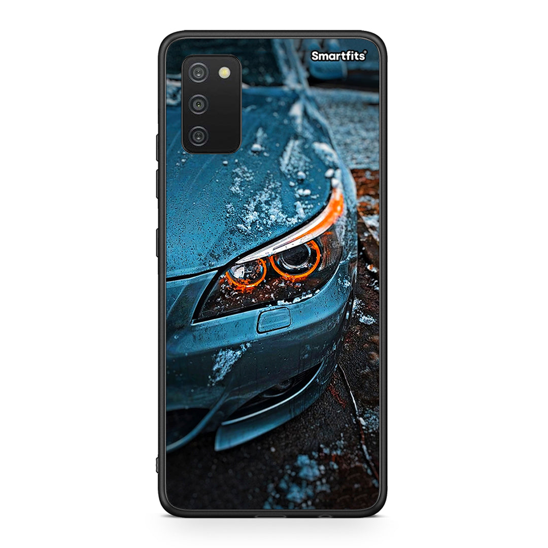 Samsung A03s Bmw E60 θήκη από τη Smartfits με σχέδιο στο πίσω μέρος και μαύρο περίβλημα | Smartphone case with colorful back and black bezels by Smartfits