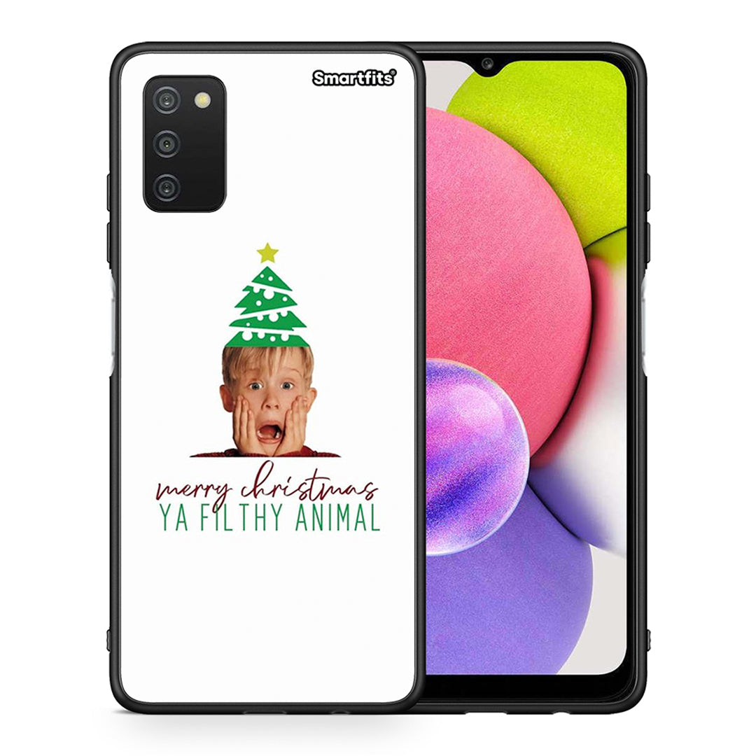 Θήκη Samsung A03s Filthy Animal από τη Smartfits με σχέδιο στο πίσω μέρος και μαύρο περίβλημα | Samsung A03s Filthy Animal case with colorful back and black bezels