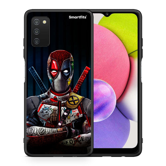 Θήκη Samsung A03s Funny Guy από τη Smartfits με σχέδιο στο πίσω μέρος και μαύρο περίβλημα | Samsung A03s Funny Guy case with colorful back and black bezels