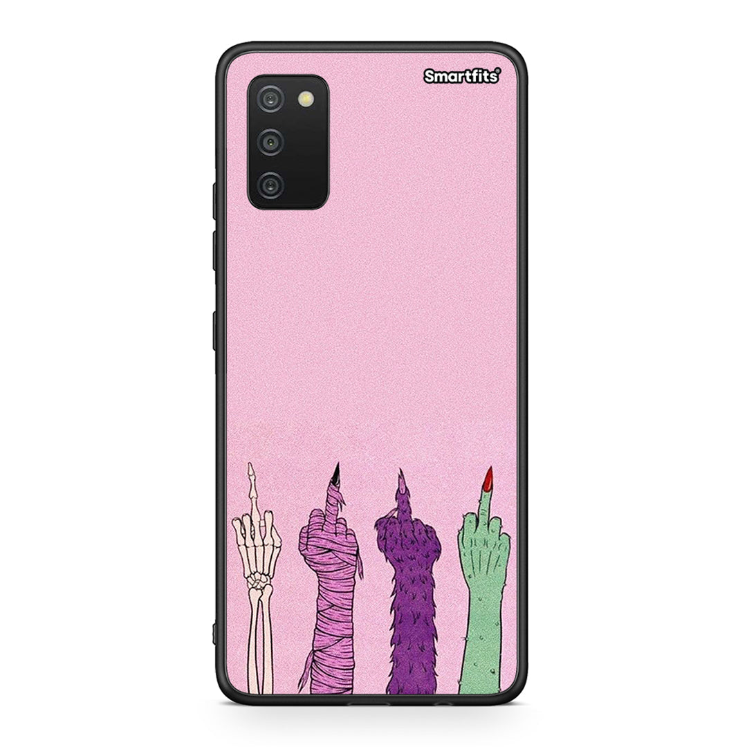 Samsung A03s Halloween Be A Lady θήκη από τη Smartfits με σχέδιο στο πίσω μέρος και μαύρο περίβλημα | Smartphone case with colorful back and black bezels by Smartfits
