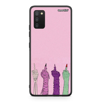 Samsung A03s Halloween Be A Lady θήκη από τη Smartfits με σχέδιο στο πίσω μέρος και μαύρο περίβλημα | Smartphone case with colorful back and black bezels by Smartfits