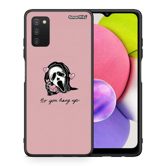 Θήκη Samsung A03s Halloween Hang Up από τη Smartfits με σχέδιο στο πίσω μέρος και μαύρο περίβλημα | Samsung A03s Halloween Hang Up case with colorful back and black bezels