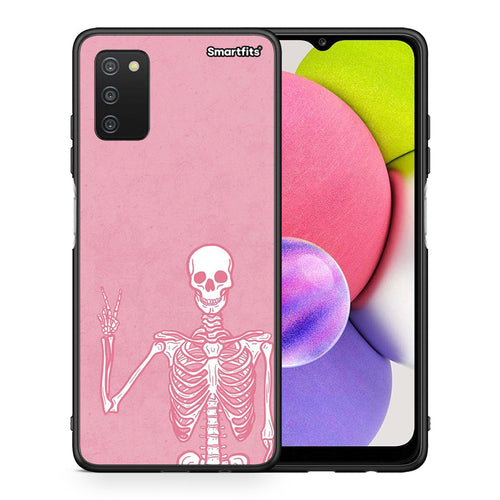 Θήκη Samsung A03s Halloween Motivation από τη Smartfits με σχέδιο στο πίσω μέρος και μαύρο περίβλημα | Samsung A03s Halloween Motivation case with colorful back and black bezels