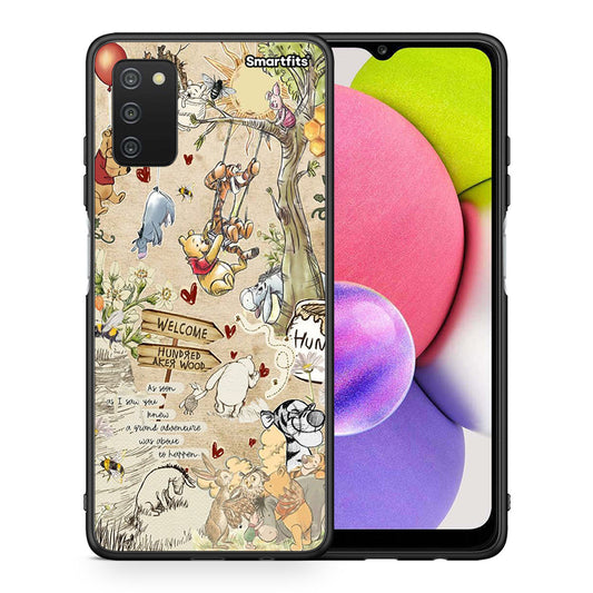 Θήκη Samsung A03s Happy Friends από τη Smartfits με σχέδιο στο πίσω μέρος και μαύρο περίβλημα | Samsung A03s Happy Friends case with colorful back and black bezels