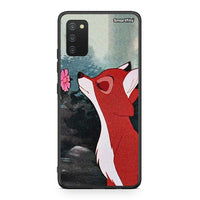 Thumbnail for Samsung A03s Tod And Vixey Love 2 θήκη από τη Smartfits με σχέδιο στο πίσω μέρος και μαύρο περίβλημα | Smartphone case with colorful back and black bezels by Smartfits
