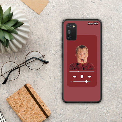 Xmas Alone Music - Samsung Galaxy A03s θήκη
