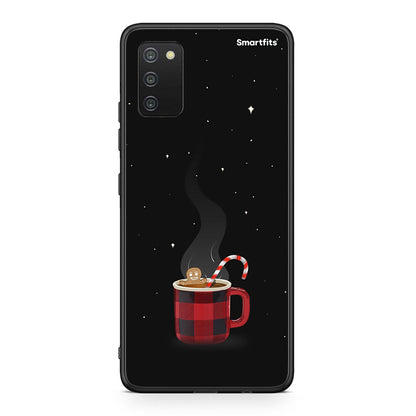 Samsung A03s Xmas Bathing θήκη από τη Smartfits με σχέδιο στο πίσω μέρος και μαύρο περίβλημα | Smartphone case with colorful back and black bezels by Smartfits