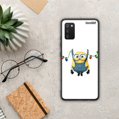 Xmas Minion Lights - Samsung Galaxy A03s θήκη