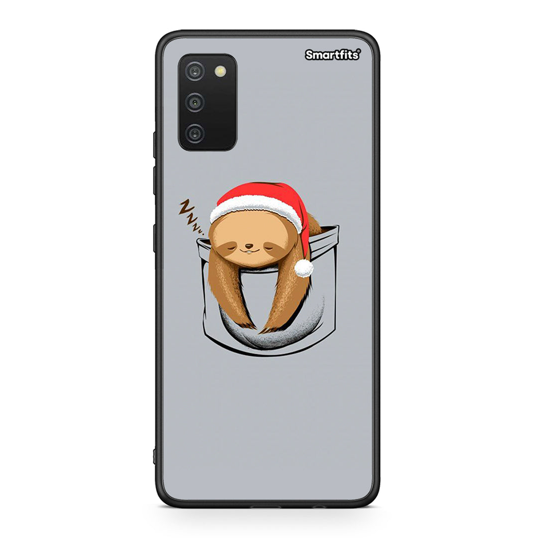 Samsung A03s Xmas Zzzz θήκη από τη Smartfits με σχέδιο στο πίσω μέρος και μαύρο περίβλημα | Smartphone case with colorful back and black bezels by Smartfits