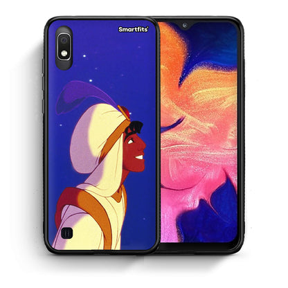 Θήκη Samsung A10 Alladin And Jasmine Love 1 από τη Smartfits με σχέδιο στο πίσω μέρος και μαύρο περίβλημα | Samsung A10 Alladin And Jasmine Love 1 case with colorful back and black bezels