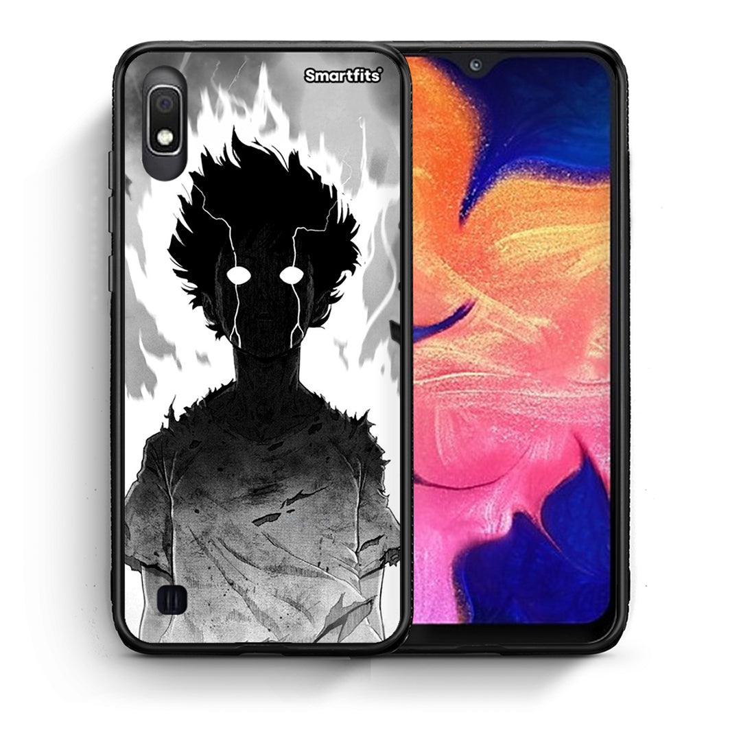 Θήκη Samsung A10 Anime Boy από τη Smartfits με σχέδιο στο πίσω μέρος και μαύρο περίβλημα | Samsung A10 Anime Boy case with colorful back and black bezels