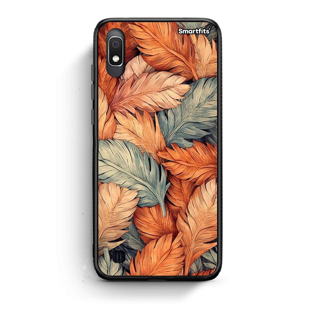Samsung A10 Autumn Leaves Θήκη από τη Smartfits με σχέδιο στο πίσω μέρος και μαύρο περίβλημα | Smartphone case with colorful back and black bezels by Smartfits