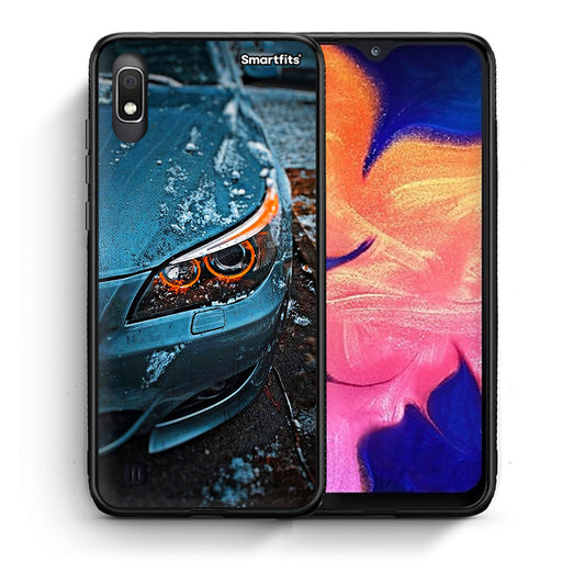 Θήκη Samsung A10 Bmw E60 από τη Smartfits με σχέδιο στο πίσω μέρος και μαύρο περίβλημα | Samsung A10 Bmw E60 case with colorful back and black bezels