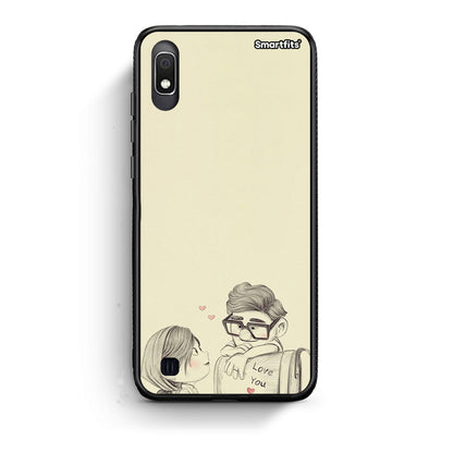 Samsung A10 Carl And Ellie θήκη από τη Smartfits με σχέδιο στο πίσω μέρος και μαύρο περίβλημα | Smartphone case with colorful back and black bezels by Smartfits