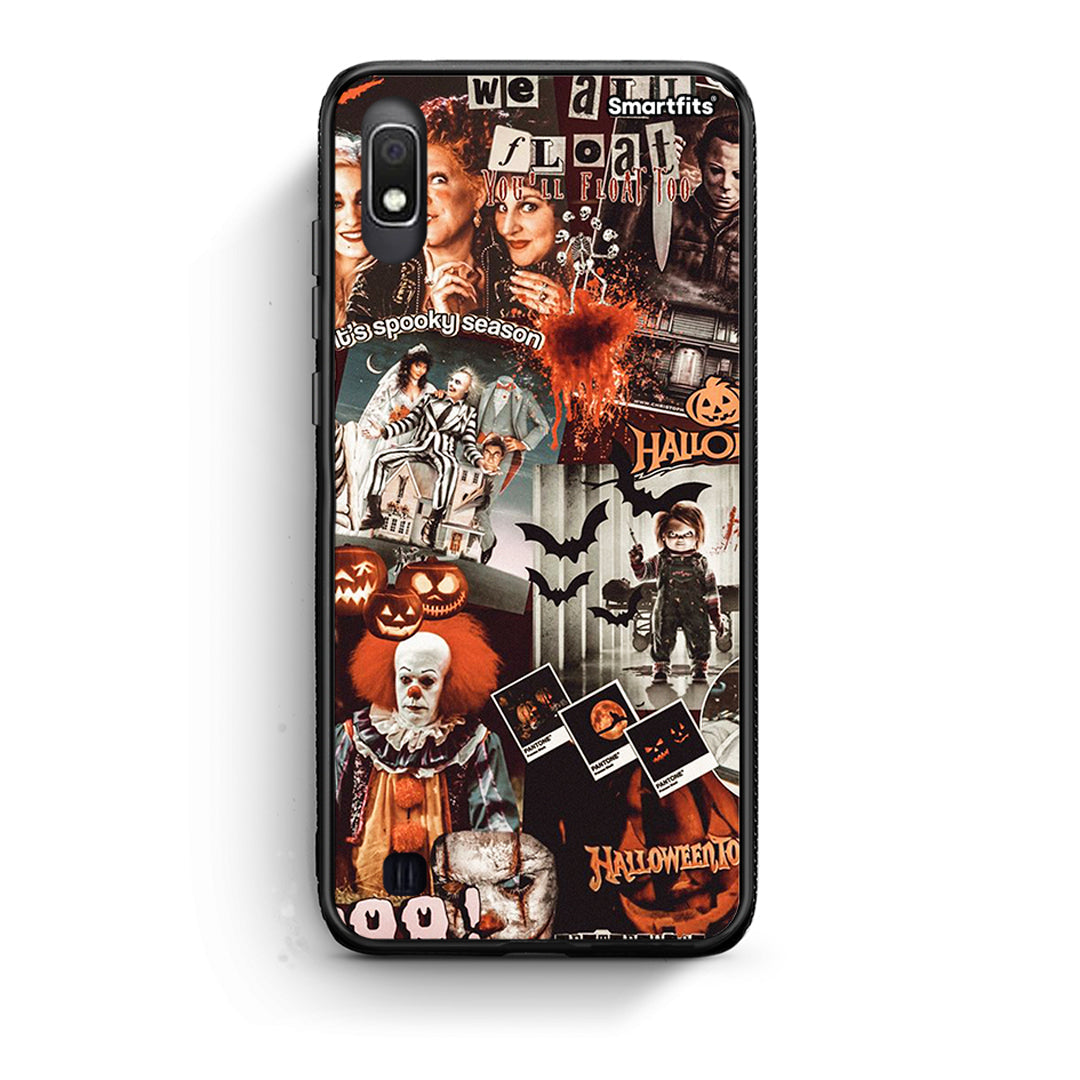 Samsung A10 Halloween Spooky Season Θήκη από τη Smartfits με σχέδιο στο πίσω μέρος και μαύρο περίβλημα | Smartphone case with colorful back and black bezels by Smartfits