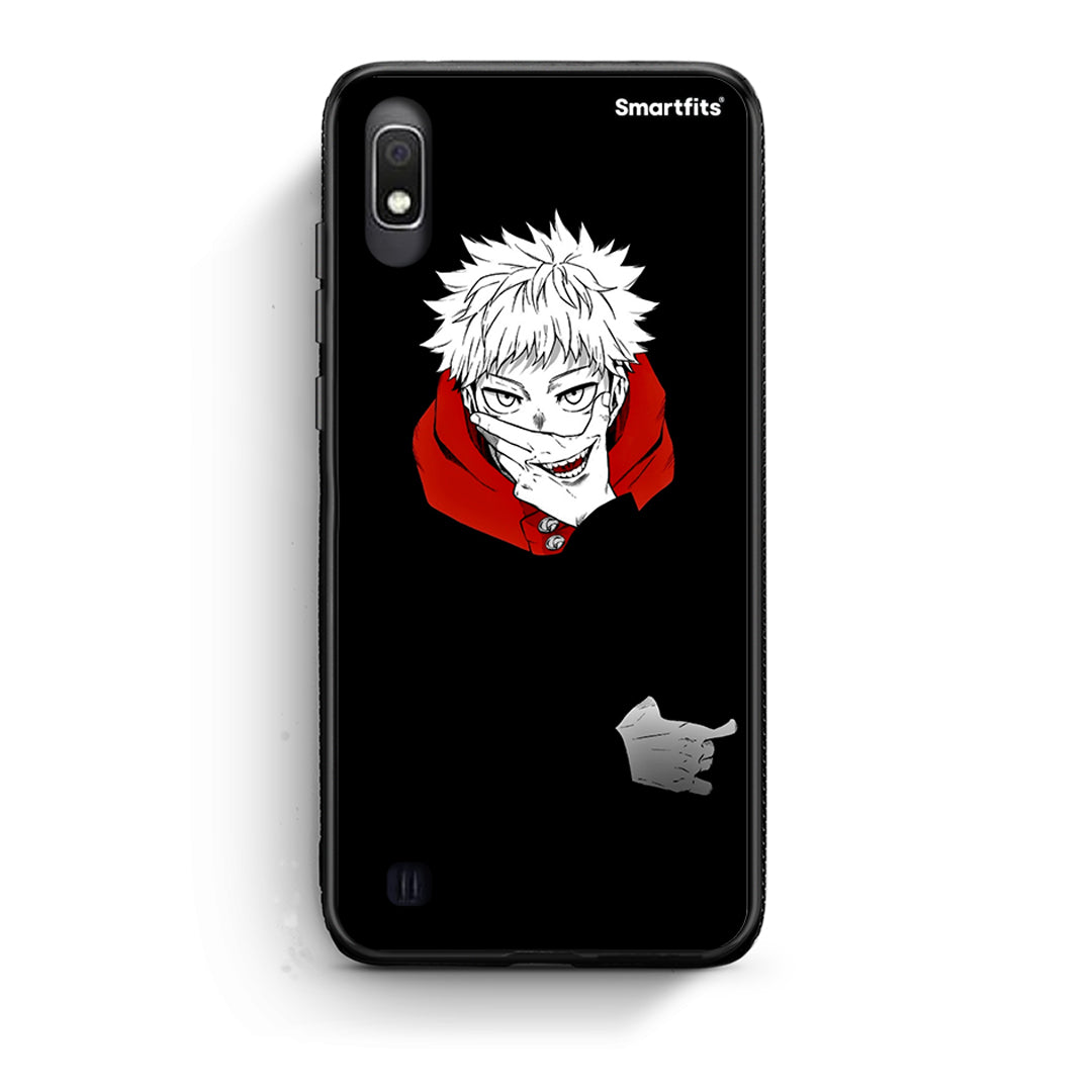 Samsung A10 Itadori Anime θήκη από τη Smartfits με σχέδιο στο πίσω μέρος και μαύρο περίβλημα | Smartphone case with colorful back and black bezels by Smartfits